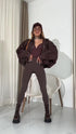 TERMO leggings "CLIMB" LM88212 - CHOCO